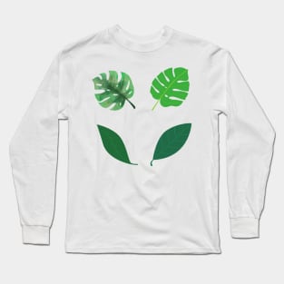 green leaves bundle design Long Sleeve T-Shirt